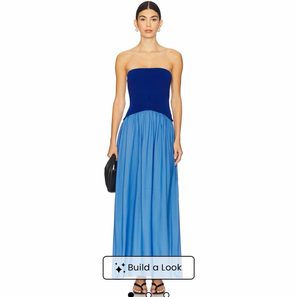 Solid and Striped Strapless Soglio Dress - like New